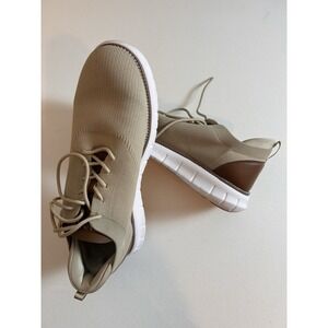 SVNKE Men's Mesh Dress Lace-up Oxford Sneakers Lightweight Khaki Size 12